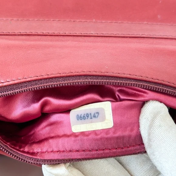 Vintage Chanel Burgundy Quilted Flap Tassel Bag - Picture 15 of 16